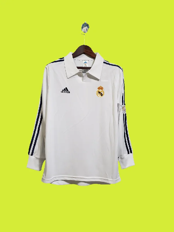 Real Madrid home manga larga Final 2002 Uefa Champions League Retro used