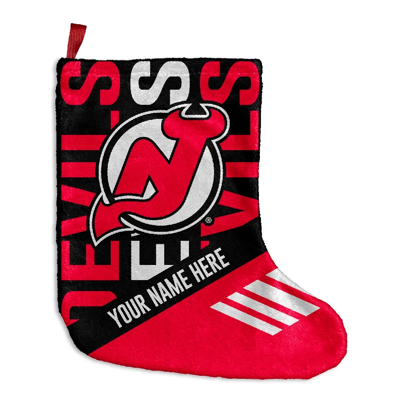 Personalized New Jersey Devils Echo Christmas Stocking - 9"x16"