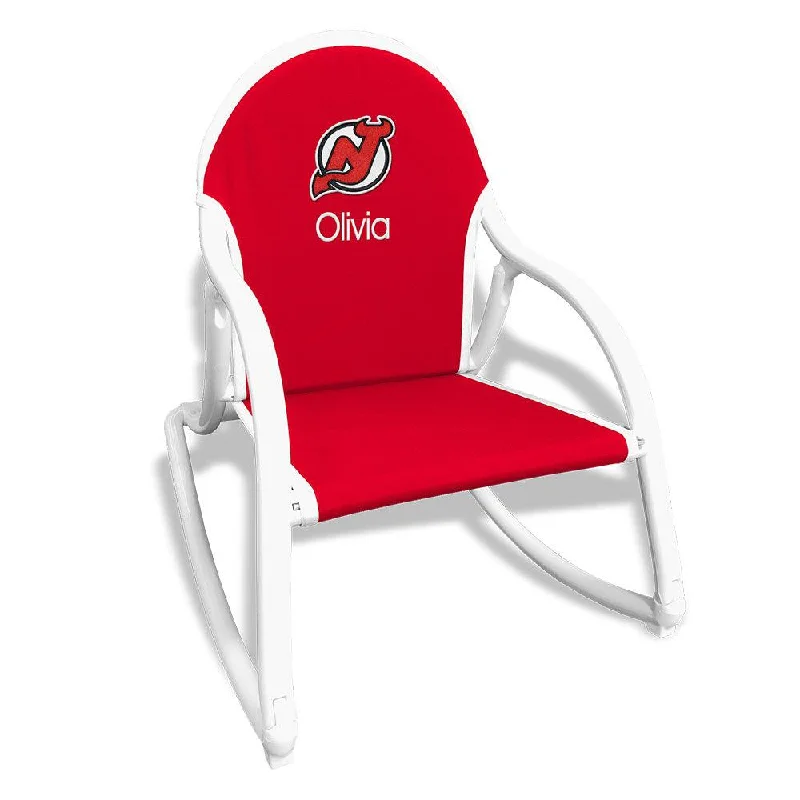 Personalized New Jersey Devils Rocking Chair