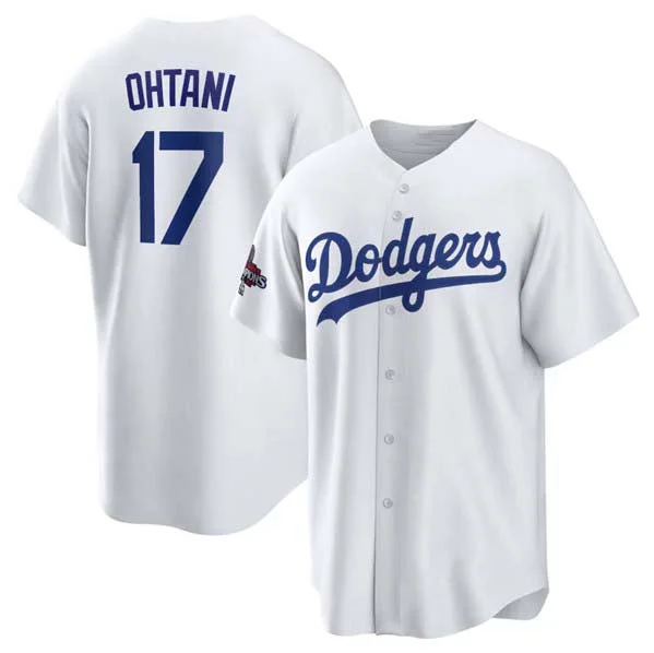 Los Angeles Dodgers #17 Shohei Ohtani White 2024 World Series Champions Home Stitched Baseball Jersey