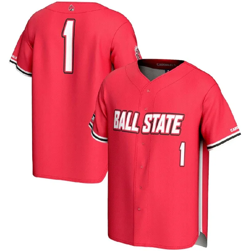 #1 B.State Cardinals GameDay Greats Lightweight Baseball Fashion Jersey - Cardina Stitched American College Jerseys