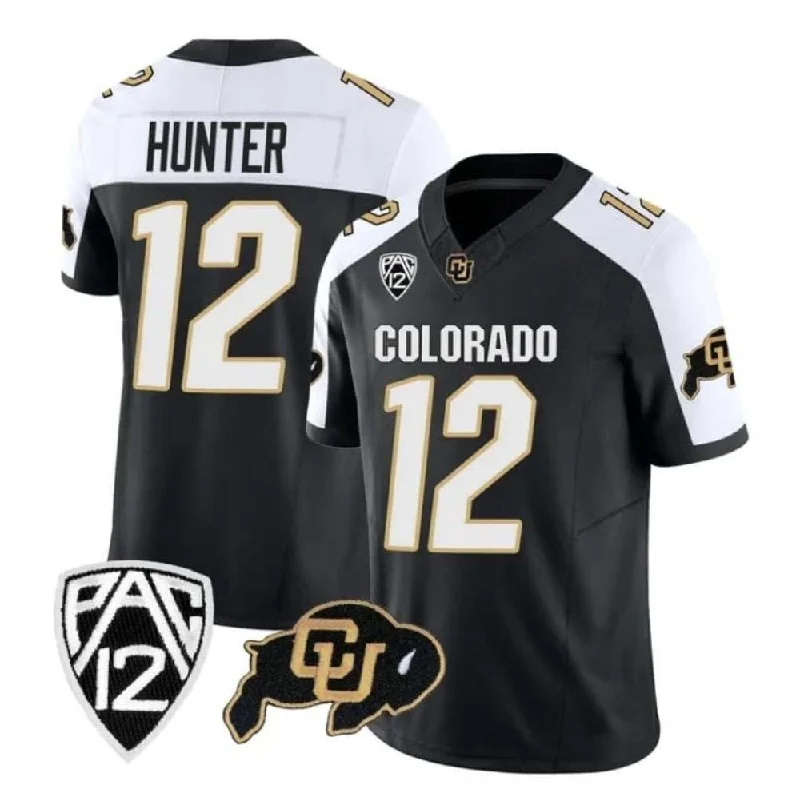 C.Buffaloes #12 Travis Hunter Black Vapor Limited Football Stitched American College Jerseys