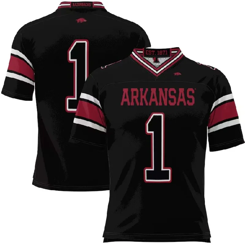 #1 A.Razorbacks GameDay Greats Football Jersey - Black Stitched American College Jerseys