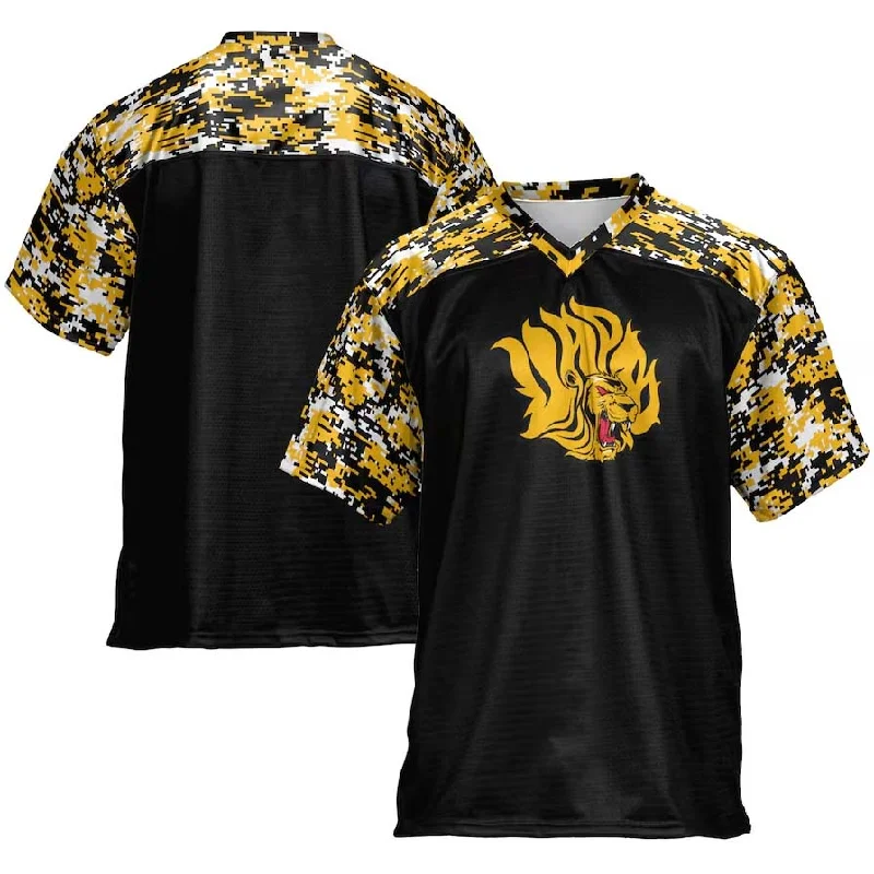 A.Pine Bluff Golden Lions GameDay Greats Football Jersey - Black Stitched American College Jerseys