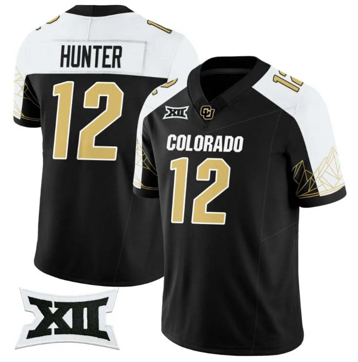 C.Buffaloes #12 Travis Hunter Black 2024 Vapor Limited Alternate Football Stitched American College Jerseys