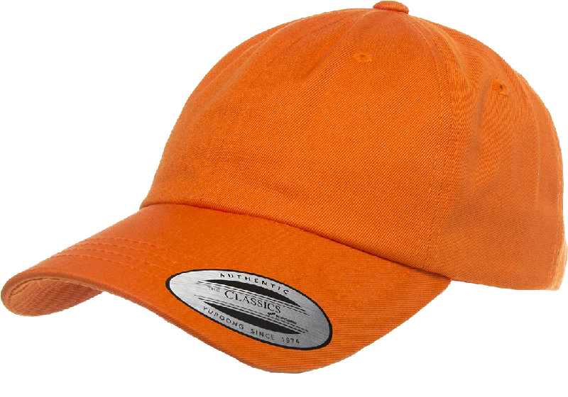 Flexfit 6245CM Orange Low Profile Cotton Twill Dad Hat