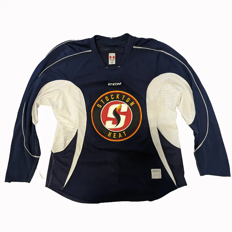 AHL - Used CCM Practice Jersey - Stockton Heat (Blue)