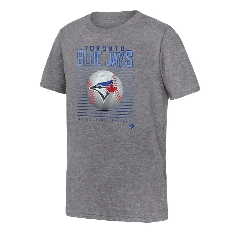 MLB - Kids' (Junior) Toronto Blue Jays Relief Short Sleeve Triblend T-Shirt (HK3B7MRELM10 TBJ)