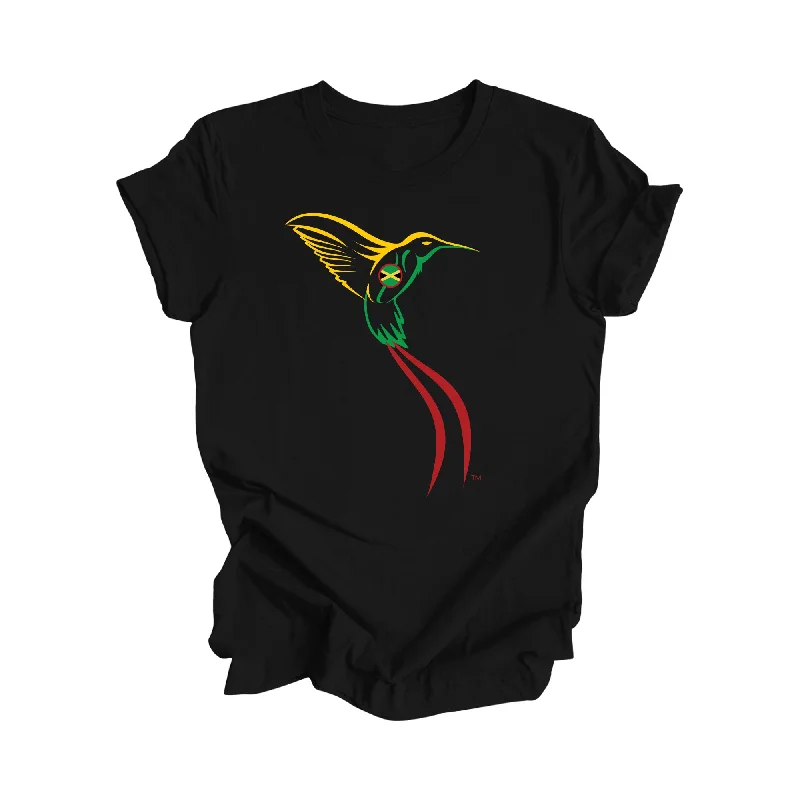 The Doctor Bird Jamaica - Yardie, Rasta, Hummingbird, Jamaican Gift T-Shirt, Jamaica Present, National Symbol Tee Shirt, Carribean Shirt, 876 Area Code Shirt, Kingston Shirt, West Indies Tee - Inspired X