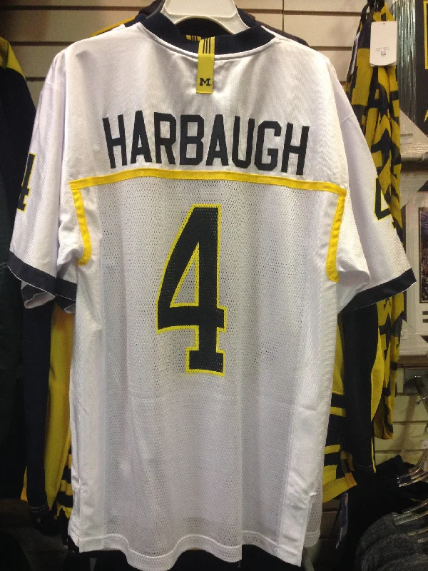 Jim Harbaugh University of Michigan Road Football Jersey