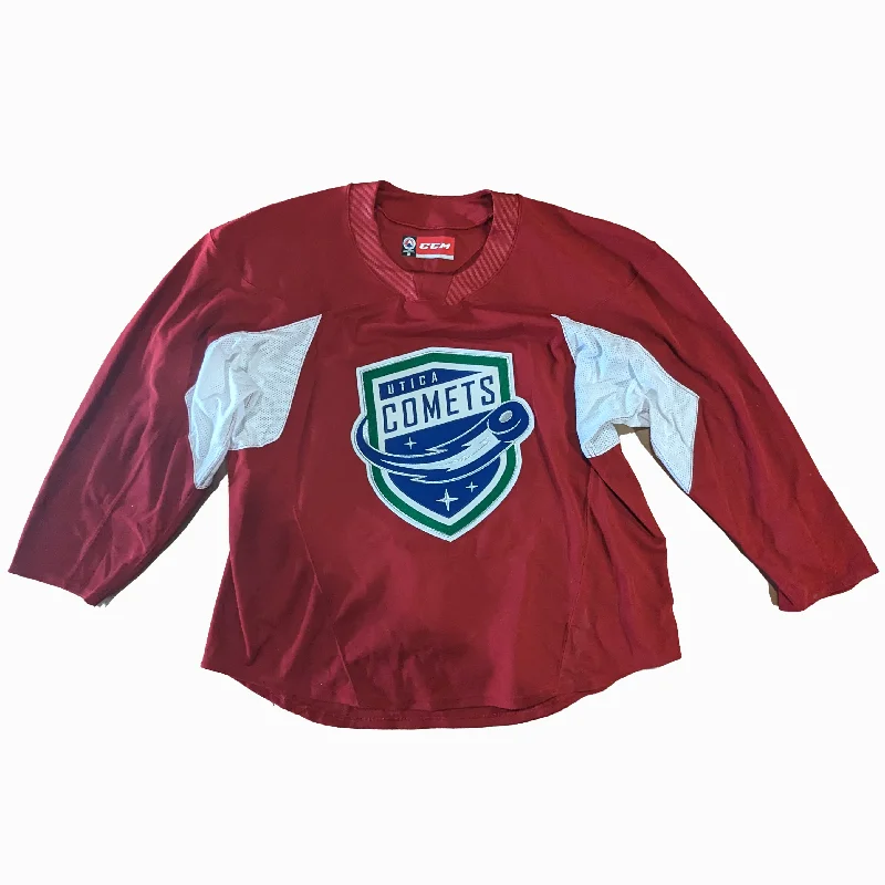 AHL - Used CCM Practice Jersey - Utica Comets (Red)