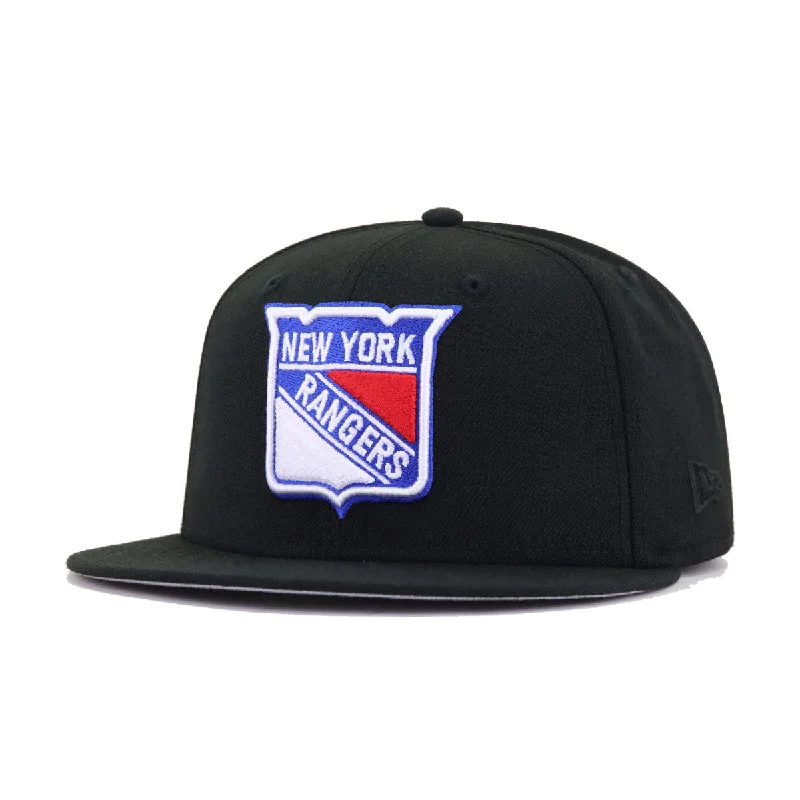 New York Rangers Black New Era 59Fifty Fitted