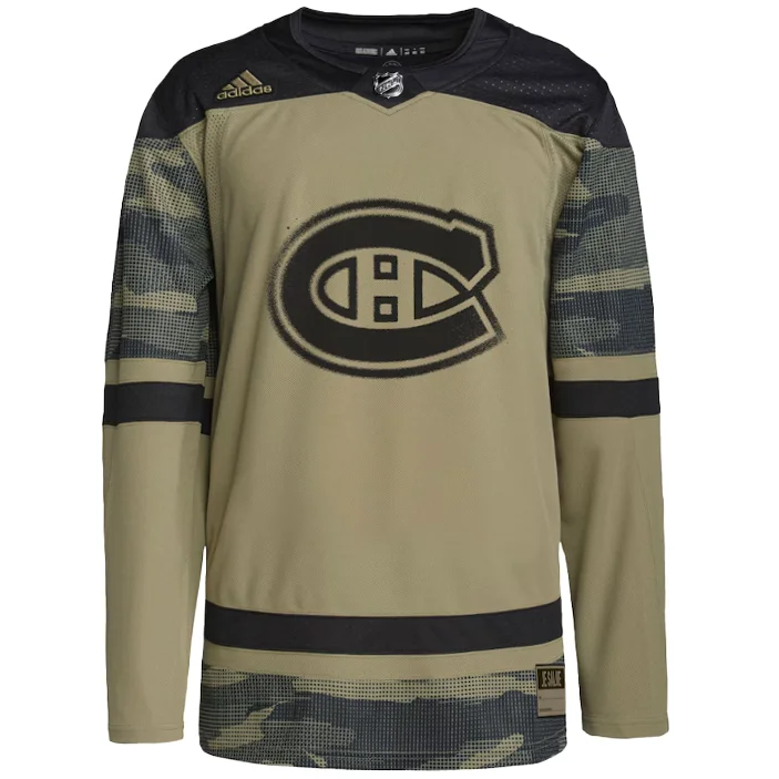 NHL - Montreal Canadiens Authentic Adidas Primegreen Military Appreciation Jersey