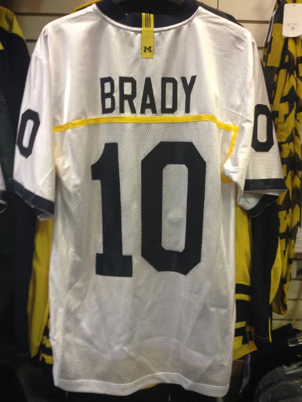 Tom Brady University of Michigan Road Football Jersey Stitched