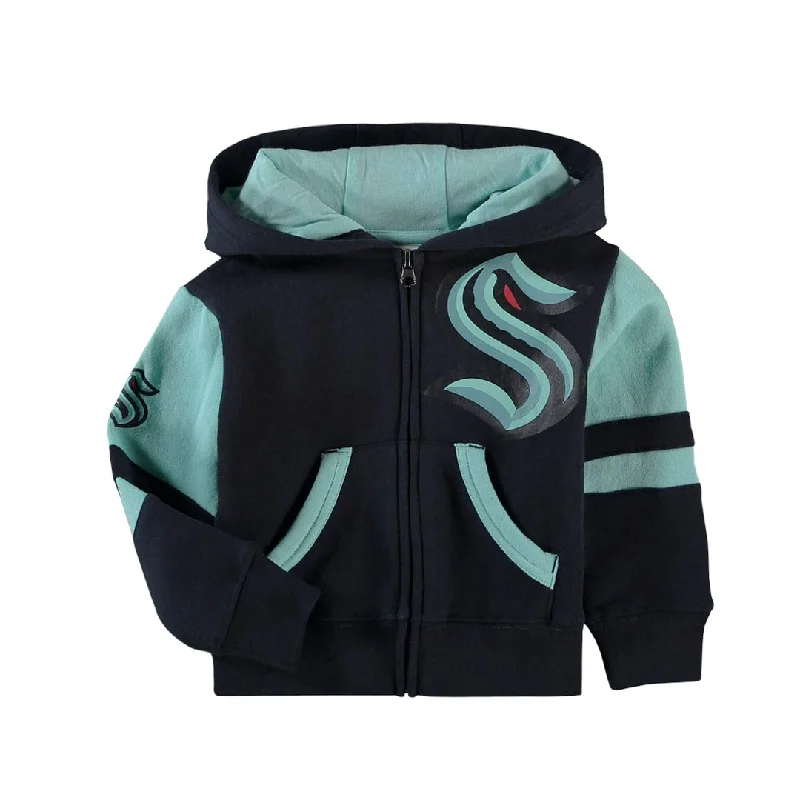 NHL - Kids' (Infant) Seattle Kraken Face Off Full Zip Fleece Hoodie (HK5I1ME00 SHC)