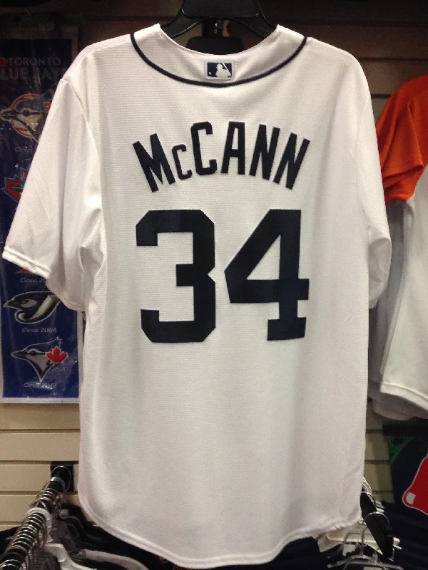 James McCann Detroit Tigers White Home Majestic Cool Base Jersey STITCHED