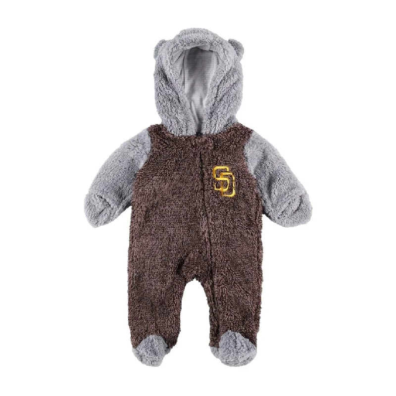 MLB - Kids' (Infant) San Diego Padres Game Nap Teddy Fleece Full Zip Sleeper (HK3N1FE7F SDP)