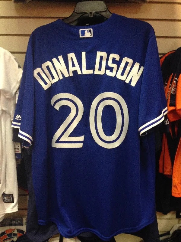 Josh Donaldson Toronto Blue Jays Alternate Blue Majestic Cool Base Jersey STITCHED