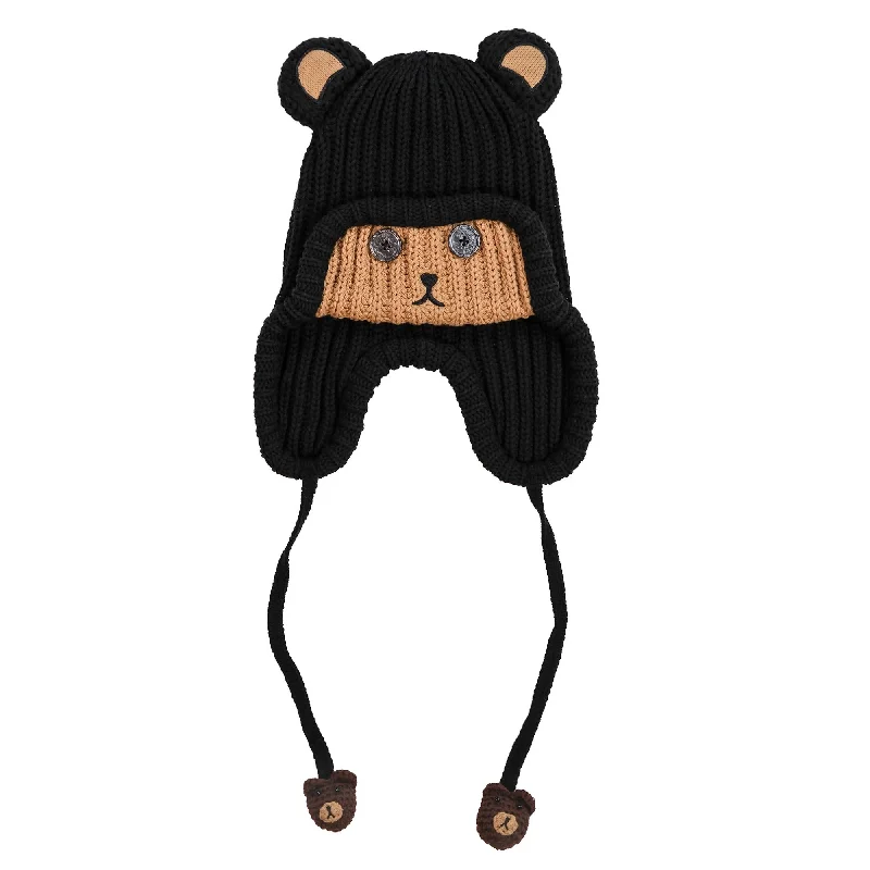 Button Eye Bear Hat