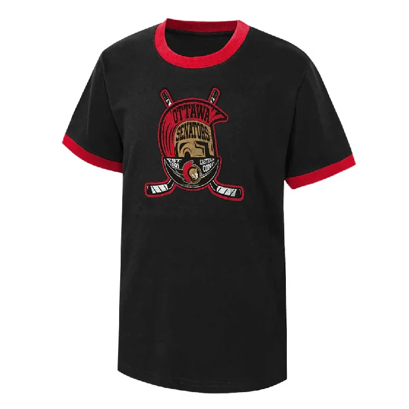 NHL - Kids' (Junior) Ottawa Senators Ice City Short Sleeve Crew Neck T-Shirt (HK5B7HDLK SEN)