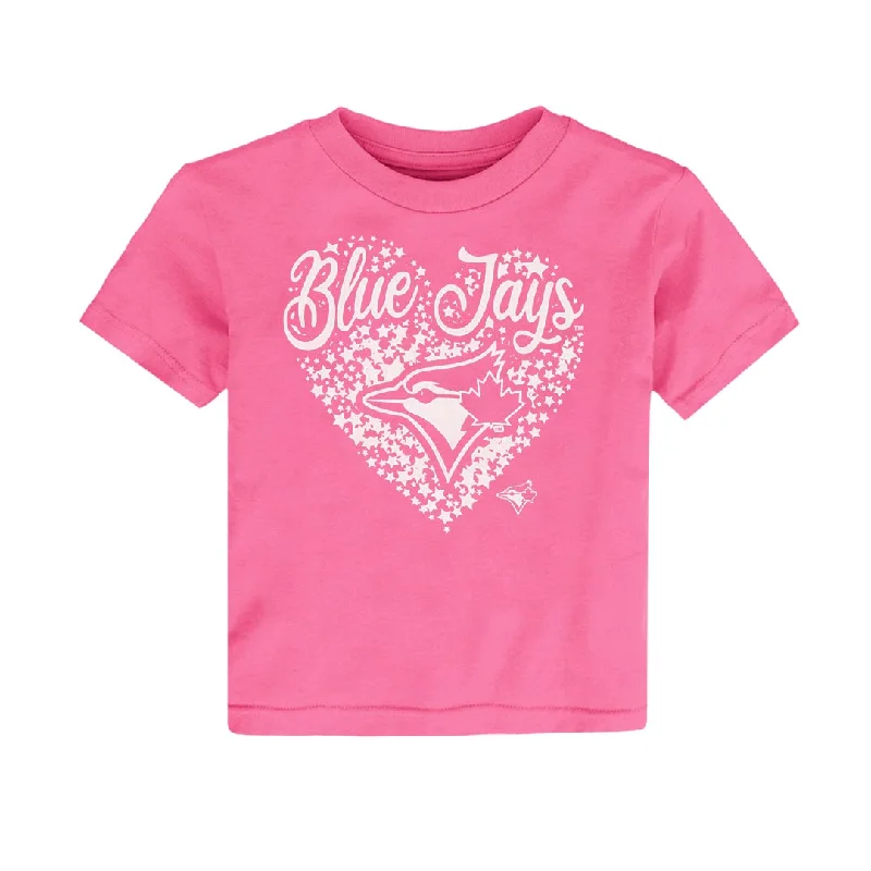 MLB - Girls' (Toddler) Toronto Blue Jays Summer Love Short Sleeve T-Shirt (HK3T1MLUVM01 TBJ)