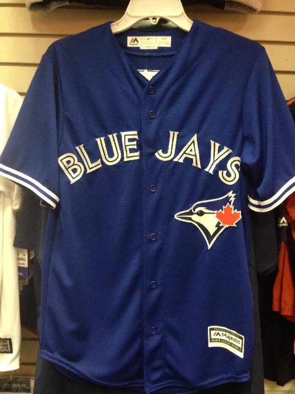 BLANK Toronto Blue Jays Alternate Blue Majestic Cool Base Jersey STITCHED