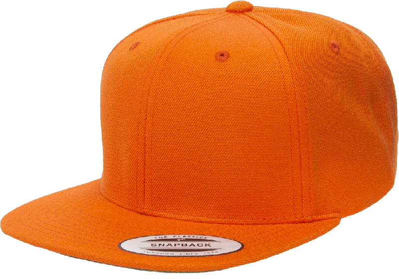 Flexfit 6089M Orange Premium Classic Snapback Hat