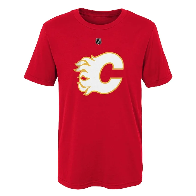 NHL - Kids' (Junior) Calgary Flames Jacob Markstrom Short Sleeve T-Shirt (HK5B7HR00H01 FLMJM)