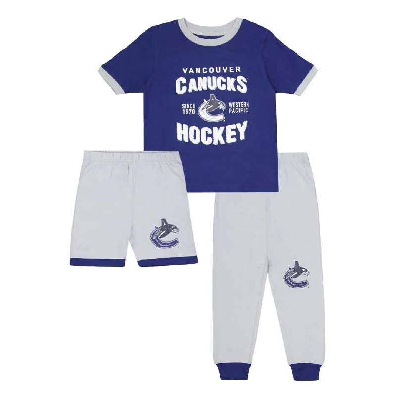 NHL - Kids' Vancouver Canucks 3 Piece PJ Set (HK5B9HDFZ CNK)