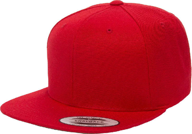 Flexfit 6089M Red Premium Classic Snapback Hat