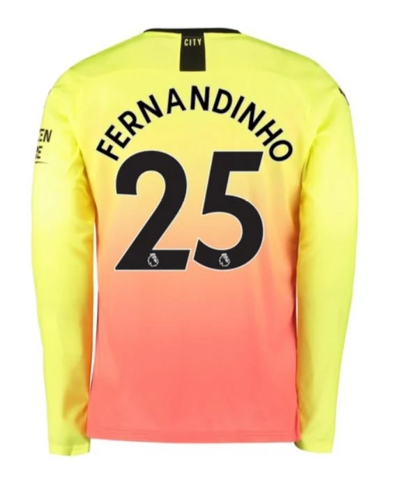 Fernandinho Long Sleeve 19/20 Third Jersey