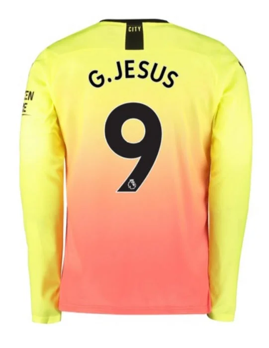 Gabriel Jesus Manchester City LS 19/20 Third Jersey