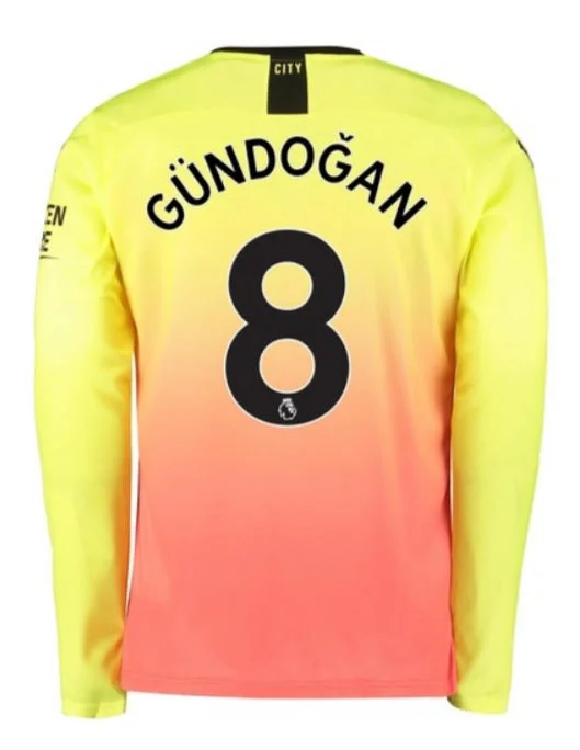 Ilkay Gundogan Long Sleeve 19/20 Third Jersey