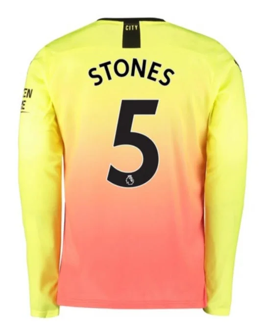 John Stones Manchester City LS 19/20 Third Jersey