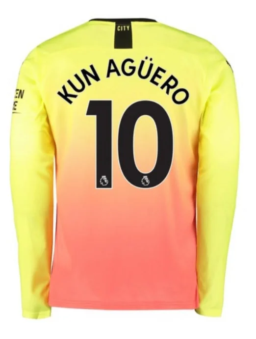 Man City Kun Aguero Long Sleeve 19/20 Third Jersey