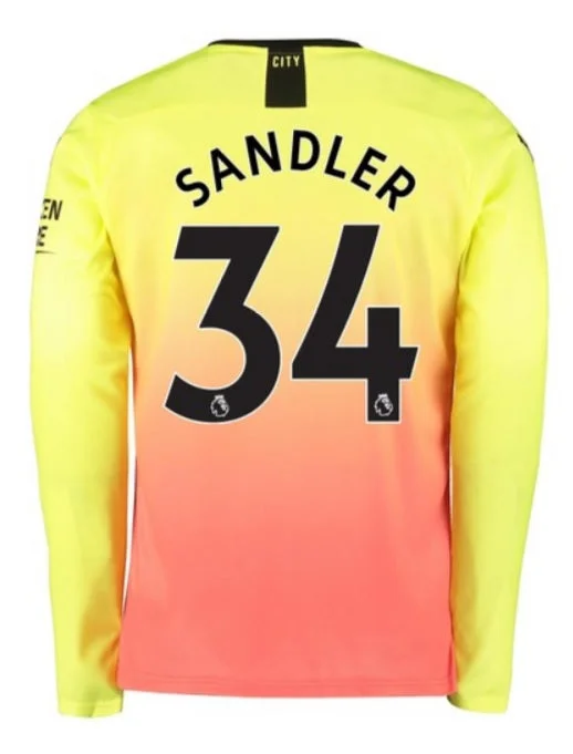 Man City Sandler Long Sleeve 19/20 Third Jersey